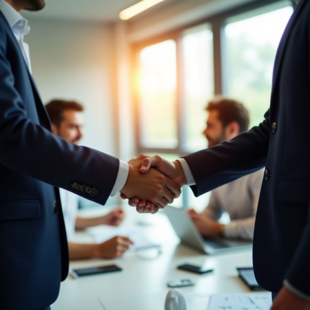 Team bei einer strategischen Besprechung